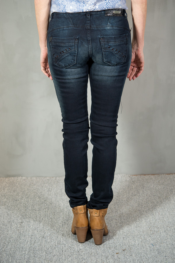 Pulz - Jenny Skinny jeans Mid waist Dark Blue - 4