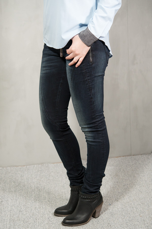 Pulz - Jenny Skinny jeans Mid waist Dark Blue - 5