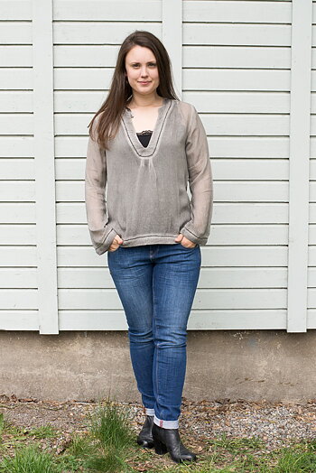 Frontrow - Jordan Blouse Silver Grey