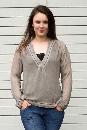 Frontrow - Jordan Blouse Silver Grey
