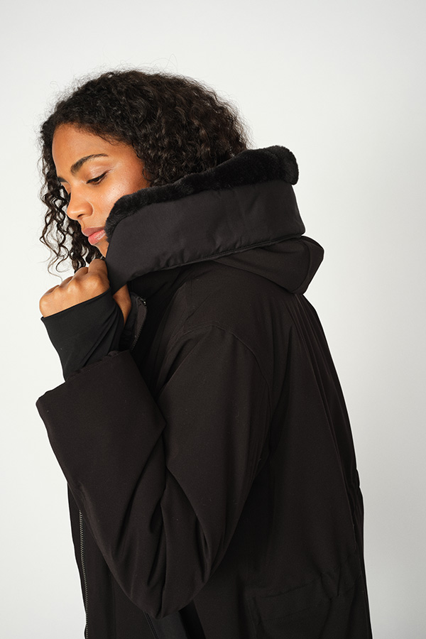 Mos Mosh -  MMLissa Bora Coat Black - 2