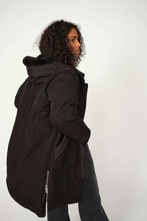 Mos Mosh -  MMLissa Bora Coat Black - 3