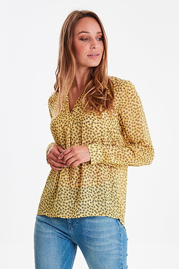 Pulz - Henrietta Blouse Mellow Yellow Dot