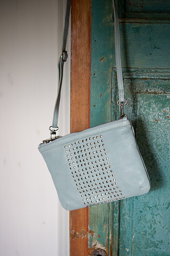 Frontrow - Anine Sling Bag Leather  Ice Blue / Silver