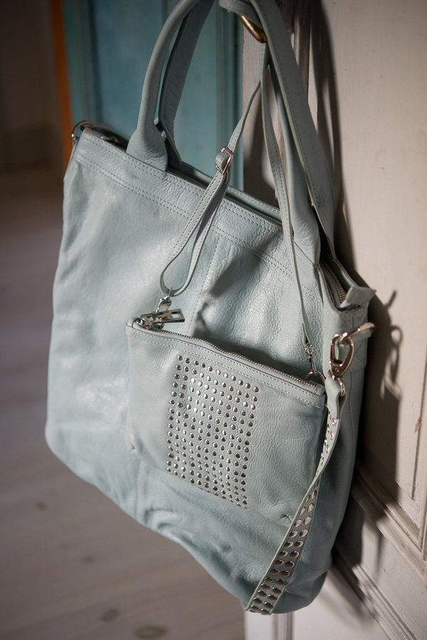 Frontrow - Anine Sling Bag Leather  Ice Blue / Silver - 4