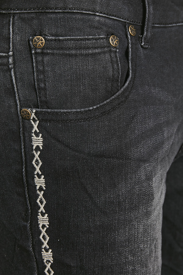 Culture - Kora MW Jeans 7 / 8 Black Wash  - 4
