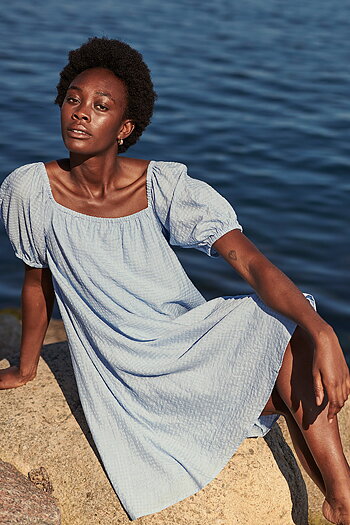 Culture - Monica Dress Forever Blue