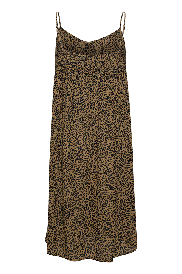 Kaffe - Lera Amber Dress Brown / Black Leo - 6