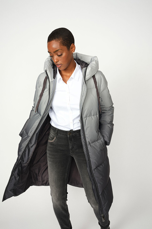 Mos Mosh -  MMNova Dip Dye Down Jacket Dark Grey