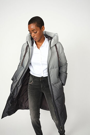 Mos Mosh -  MMNova Dip Dye Down Jacket Dark Grey
