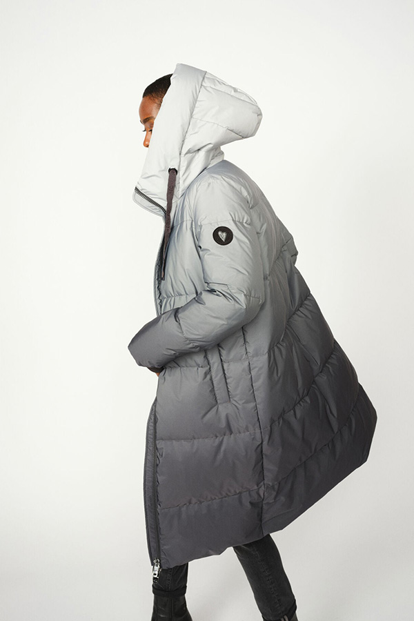 Mos Mosh -  MMNova Dip Dye Down Jacket Dark Grey - 3