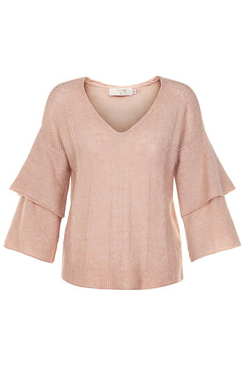 Cream - Penelope Knit Pullover Rose Dust