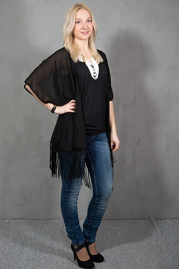 Monrow - Ika Kimono Black