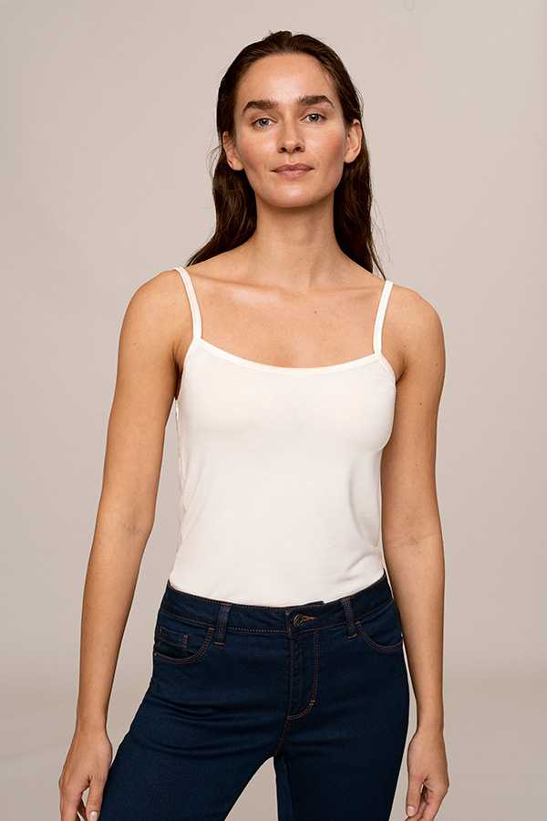 Kaffe - Sira Strap Top Chalk