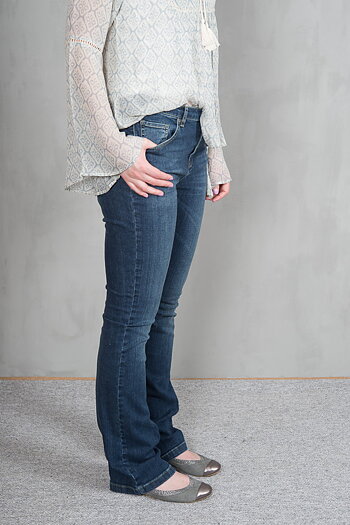 Monrow - Rikki Trousers Stone Wash Denim 