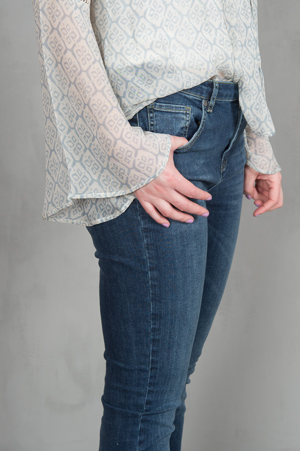 Monrow - Rikki Trousers Stone Wash Denim  - 4