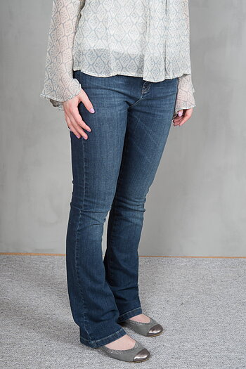 Monrow - Rikki Trousers Stone Wash Denim 