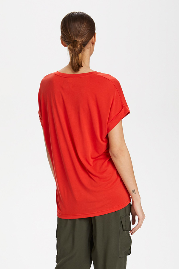 Culture - Kajsa T-shirt Fiery Red - 5