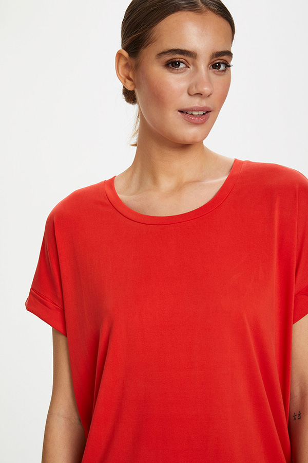 Culture - Kajsa T-shirt Fiery Red - 2