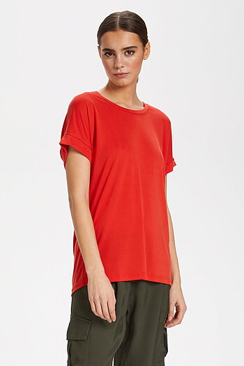 Culture - Kajsa T-shirt Fiery Red