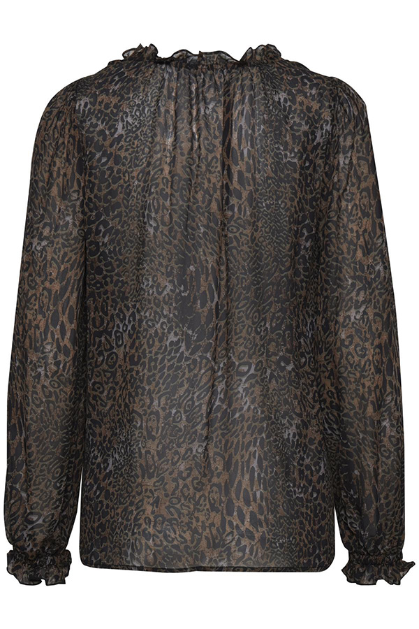 Pulz - Amaya Blouse Black Printed - 5