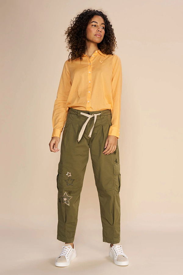 Mos Mosh - SPRaquel Cargo Pant Burnt Olive Ankle - 2