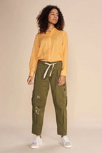 Mos Mosh - SPRaquel Cargo Pant Burnt Olive Ankle