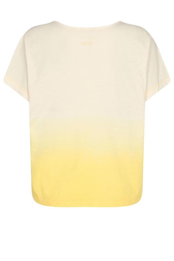 Mos Mosh - MMSizley Dip Dye Tee Celandine - 3