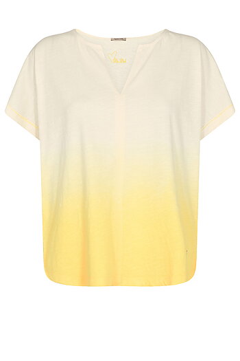 Mos Mosh - MMSizley Dip Dye Tee Celandine