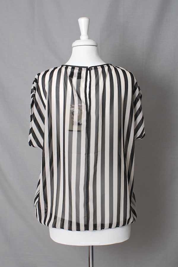 Pulz Jeans - Sisa Wing Blouse Midnight Cream/Black  - 5