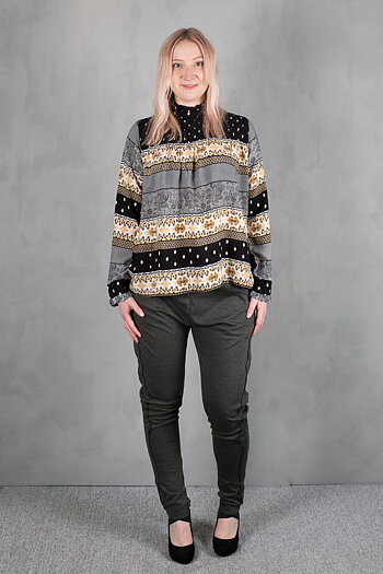 Pulz - Sadella Loose Pant Warm Petrol
