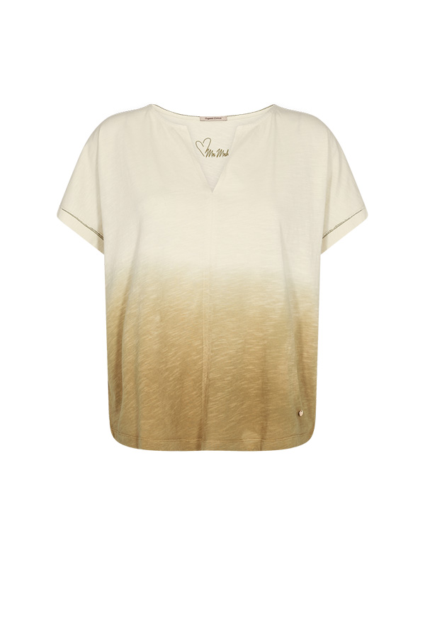 Mos Mosh - MMSizley Dip Dye Tee Aloe - 4