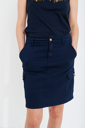 Pulz - Karolina Skirt Dark Sapphire