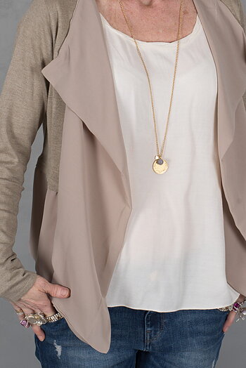 Monrow - Rose Cardigan Sand