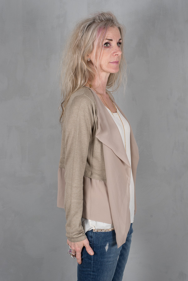 Monrow - Rose Cardigan Sand - 3