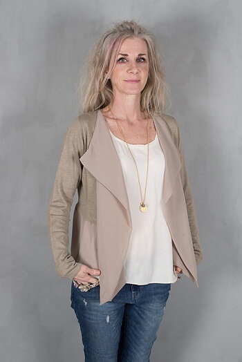 Monrow - Rose Cardigan Sand