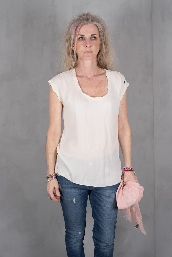 Monrow - Trisha Blouse Creme - 2