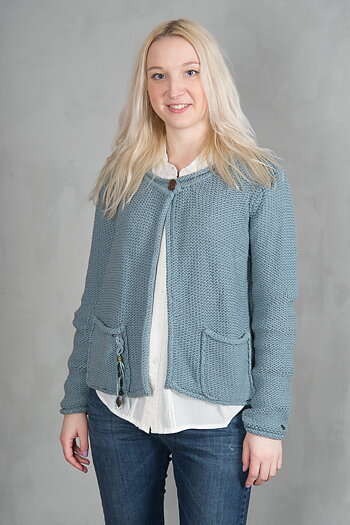 Monrow - Jayla Cardigan Teal Blue