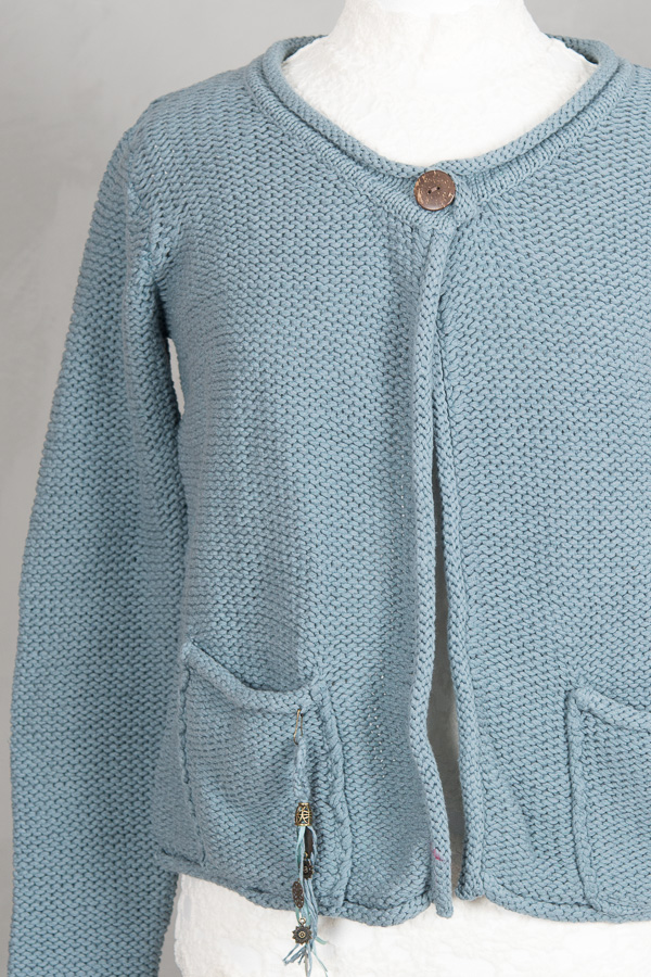 Monrow - Jayla Cardigan Teal Blue - 6