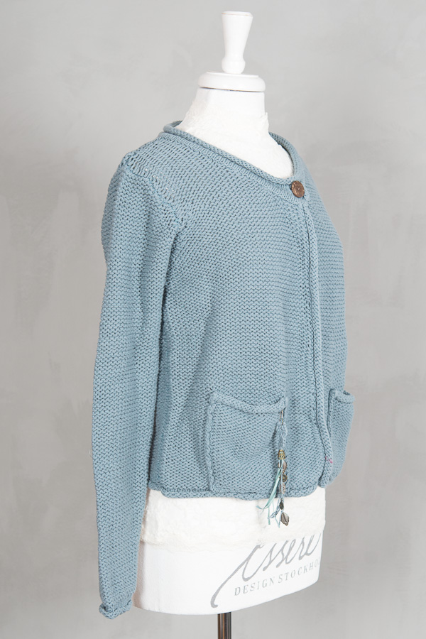 Monrow - Jayla Cardigan Teal Blue - 5