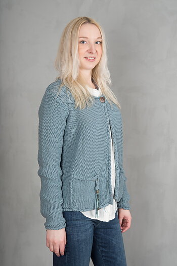 Monrow - Jayla Cardigan Teal Blue