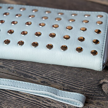 Frontrow - Snap mid wallet Iceblue / Silver