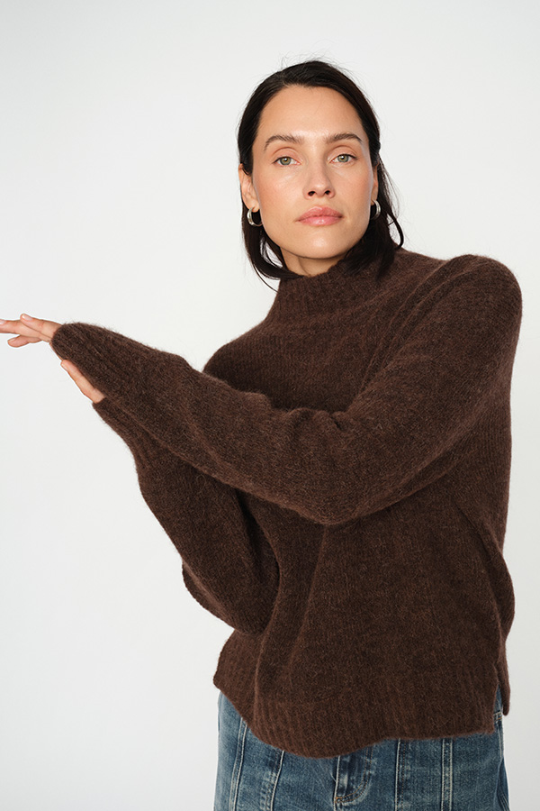MMErim Thora Highneck Knit Bracken