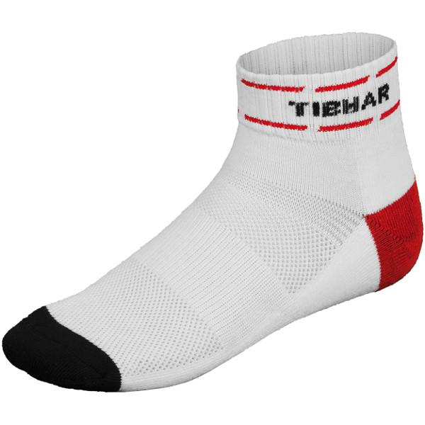 Tibhar strumpor Classic, vit/röd