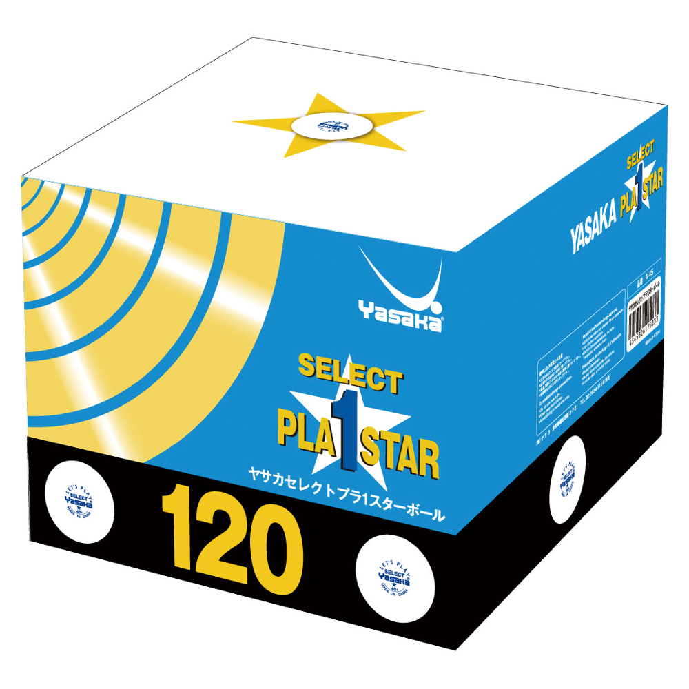 Yasaka Polyball Select X 40+ 120-pack