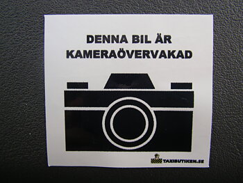 Dekal övervakningskamera - liten