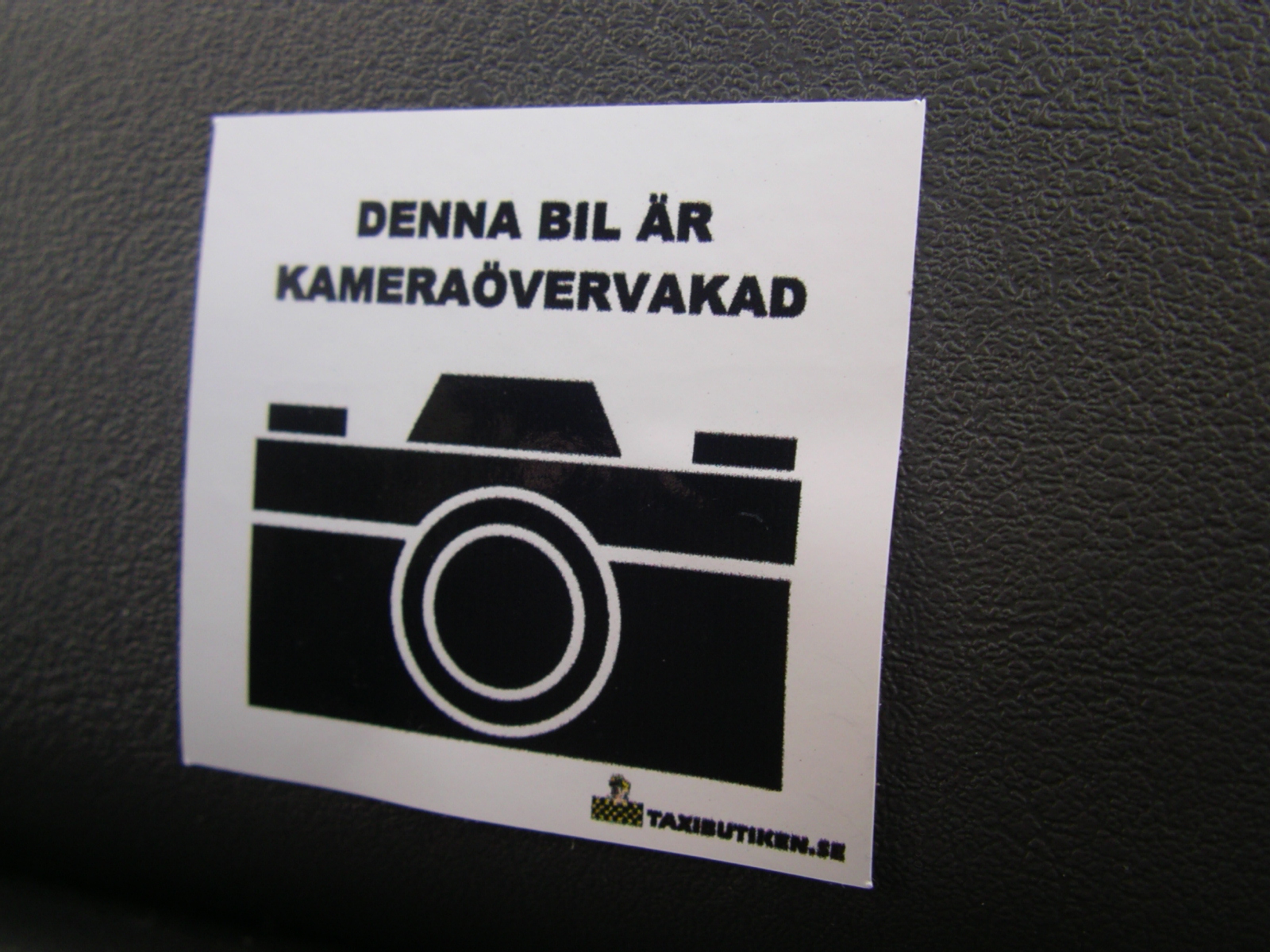 Dekal övervakningskamera - liten - 2
