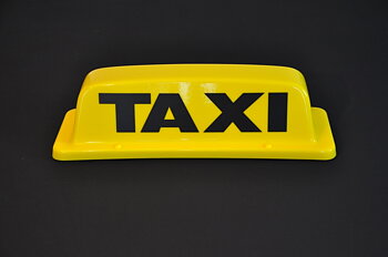 Taxiskylt "Windbreaker" - gul