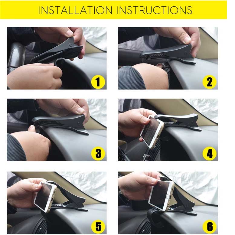 Mobilhållare för bilens instrumentpanel - 2