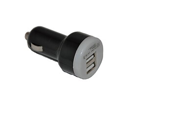 Billaddare, dubbel USB